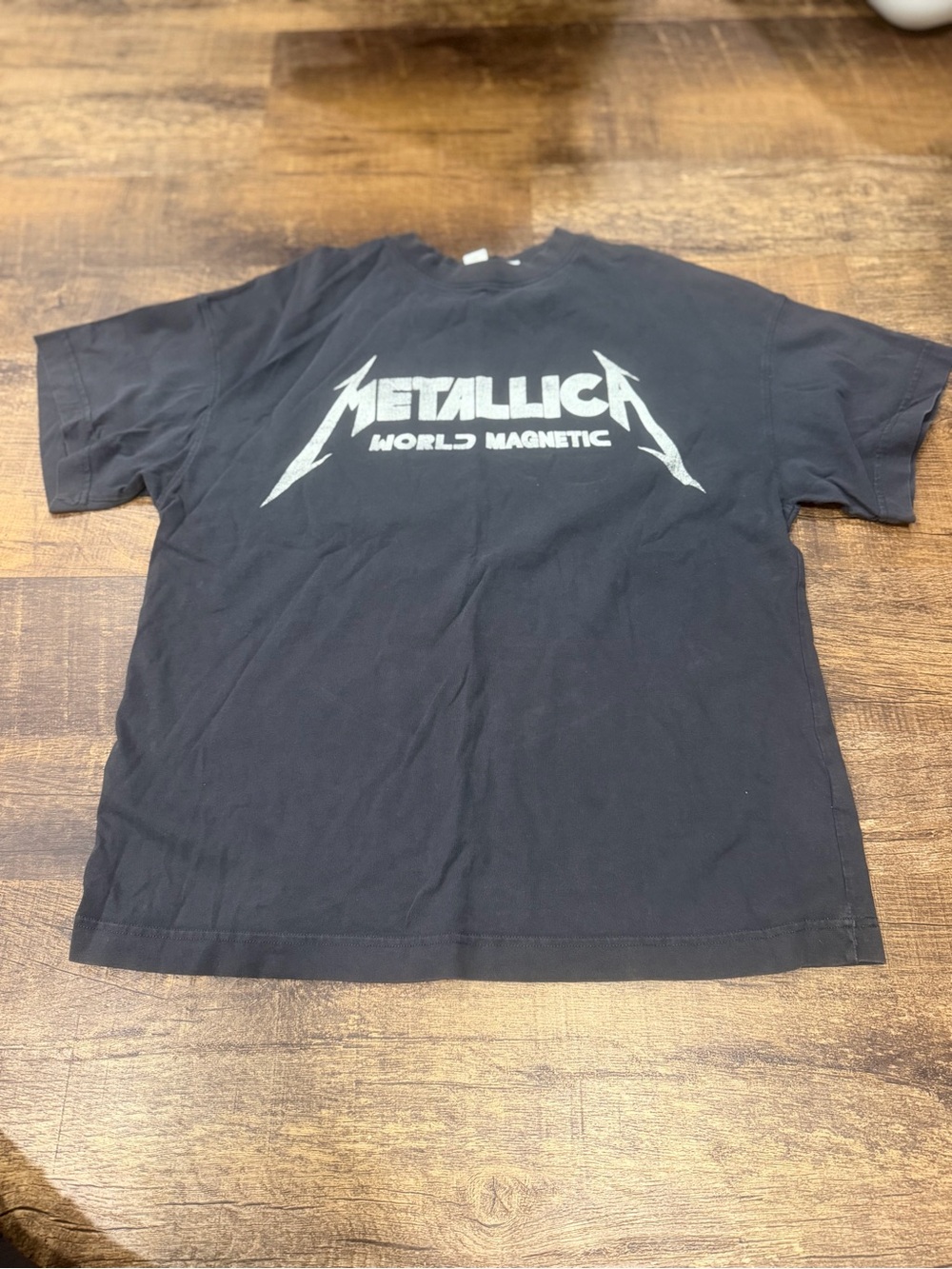H&M Black Metallica 'World Magnetic' Graphic Tee
